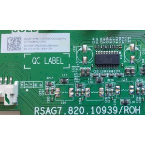 MAIN FUENTE PARA TV HISENSE / NUMERO DE PARTE 329910 / RSAG7.820.10939/ROH / 298404 / 3TE50G2229AH / 50A53FUR(0006) / PANEL HD500Y1U91-T0L2/GM/CKD3A/ROH / DISPLAY CV500U2-L01 REV:02 / MODELO 50R6E4	